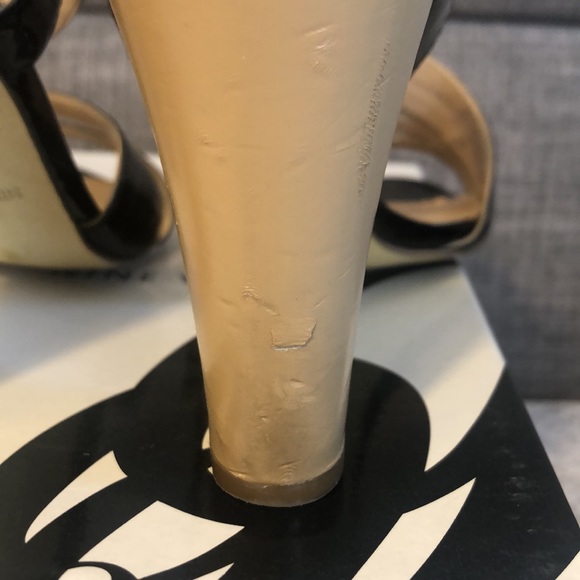 Nine West Black Patent Greenwich Heels, Size 8.5 - Picture 5 of 13